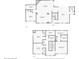 Two-story floor plan, 4 bedrooms, 3 bathrooms, and a 2-car garage at 2820 N Central Ct, Tampa, FL 33602