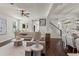 Spacious living room with hardwood floors and a cozy seating area at 2820 N Central Ct, Tampa, FL 33602