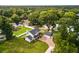 Aerial view of a charming house nestled among lush trees at 2820 N Central Ct, Tampa, FL 33602