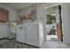 Laundry room with washer, dryer, and exterior access at 3118 Palm Ct, Dunedin, FL 34698