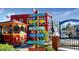 Vibrant downtown area with shops and trolley at 3118 Palm Ct, Dunedin, FL 34698