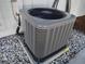 New gray AC unit installed outside at 3118 Palm Ct, Dunedin, FL 34698