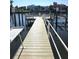 Private dock with access to the waterway at 346 Madeira Cir, St Petersburg, FL 33715