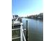 Waterway view from the dock, showing boats and other properties at 346 Madeira Cir, St Petersburg, FL 33715