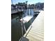 Dock detail showing a fish cleaning station at 346 Madeira Cir, St Petersburg, FL 33715