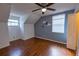 bedroom with wood floors and window seat at 14942 Deer Meadow Dr, Lutz, FL 33559