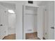 Large walk-in closet with built in shelving at 4600 Marine Parkway # 104, New Port Richey, FL 34652
