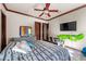 Spacious bedroom with ceiling fan and dresser at 909 Shoals Landing Dr, Brandon, FL 33511
