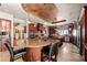 Gourmet kitchen featuring granite countertops and island at 909 Shoals Landing Dr, Brandon, FL 33511