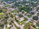 Aerial of residential neighborhood featuring tree-lined streets and mature landscaping at 13805 Candidate Pl, Tampa, FL 33613