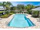 Refreshing community pool perfect for relaxing and recreation at 26607 Chimney Spire Ln, Wesley Chapel, FL 33544