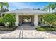 Community pool area with cabana and gate access at 26607 Chimney Spire Ln, Wesley Chapel, FL 33544