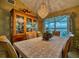 Bright dining room featuring a chandelier and large hutch at 2011 Green Juniper Ln, Brandon, FL 33511