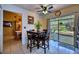 Eat-in kitchen with view of the backyard and pool at 2011 Green Juniper Ln, Brandon, FL 33511