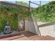 Secluded patio with verdant greenery, a Buddha statue, and an access door creating a tranquil retreat at 5313 Bayshore Blvd # 5313, Tampa, FL 33611