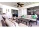 Cozy screened patio, perfect for relaxing outdoors at 1745 Harbor W Cir, Largo, FL 33770