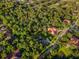Aerial view of a home situated in a tree-lined neighborhood at 918 Shoals Landing Dr, Brandon, FL 33511