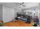 Bedroom with bunk bed and hardwood floors at 918 Shoals Landing Dr, Brandon, FL 33511
