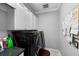 Convenient laundry room with washer, dryer, and storage cabinets at 918 Shoals Landing Dr, Brandon, FL 33511