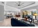 Open living space with kitchen, dining, and pool views at 918 Shoals Landing Dr, Brandon, FL 33511