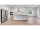 Spacious kitchen with stainless steel appliances and an island at 4638 Southern Valley Loop, Brooksville, FL 34601