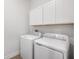 Laundry room features modern appliances and storage cabinets at 4638 Southern Valley Loop, Brooksville, FL 34601