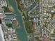 Aerial view showing location near water at 9550 Tara Cay Ct # 17, Seminole, FL 33776