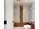 Clean bathroom with shower and granite vanity at 9550 Tara Cay Ct # 17, Seminole, FL 33776