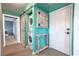 Stackable washer and dryer with barn door entry at 5722 Biscayne Ct # 203, New Port Richey, FL 34652