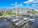 Condo building near marina with many boat slips at 5722 Biscayne Ct # 203, New Port Richey, FL 34652