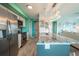 Kitchen boasts granite countertops and stainless steel appliances at 5722 Biscayne Ct # 203, New Port Richey, FL 34652