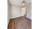 Bedroom with new wood floors, walk in closet at 26933 Carmen Pl, Lutz, FL 33559