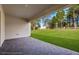 Covered patio featuring brick floor with beautiful views of the backyard at 4656 Southern Valley Loop, Brooksville, FL 34601