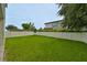 Spacious backyard with lush lawn and privacy fence at 3812 W Sevilla St, Tampa, FL 33629