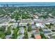 Aerial view showing home's location in a residential neighborhood at 3812 W Sevilla St, Tampa, FL 33629