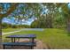 Outdoor basketball court with picnic table nearby at 19462 Paddock View Dr, Tampa, FL 33647