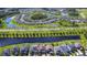 Aerial view of the community, highlighting the neighborhood's layout at 19462 Paddock View Dr, Tampa, FL 33647