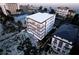 Aerial view of a modern building near the beach at 10126 Gulf Blvd # Ph1, Treasure Island, FL 33706