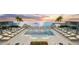 Rooftop pool and lounge area with ocean views at 5701 Bowen Daniel Dr. # 1505, Tampa, FL 33616