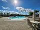 Resort-style community pool with surrounding patio at 11883 Brighton Knoll Loop, Riverview, FL 33579