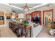 Comfortable living room featuring modern decor and an open concept design at 825 Regal Manor Way, Sun City Center, FL 33573