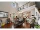 Elegant dining room with hardwood floors and high ceilings at 2539 Silverback Ct, Palm Harbor, FL 34684