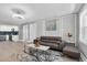 Open concept living room with a view into the kitchen at 1548 Ottawa Rd, Clearwater, FL 33756