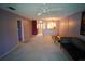 Living Room offers a ceiling fan and neutral color palette at 1601 43Rd S N St # 224, St Petersburg, FL 33713