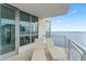 Relaxing balcony with lounge chairs and stunning water views at 3401 Bayshore Blvd # 1801, Tampa, FL 33629