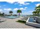 Relaxing pool area with fountains and lounge chairs at 3401 Bayshore Blvd # 1801, Tampa, FL 33629