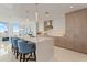 Modern kitchen with stainless steel appliances and a large island at 3401 Bayshore Blvd # 1801, Tampa, FL 33629