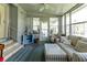 Cozy sunroom featuring comfy seating and windows at 36750 Kimela Ave, Zephyrhills, FL 33542