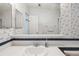 Clean bathroom with single sink vanity, and shower at 36750 Kimela Ave, Zephyrhills, FL 33542