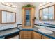 Bathroom with corner vanity and double sinks at 36750 Kimela Ave, Zephyrhills, FL 33542